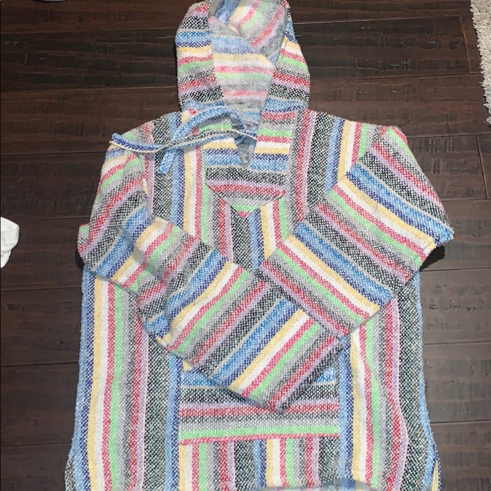 Multicolor Striped Women's Hoodie
